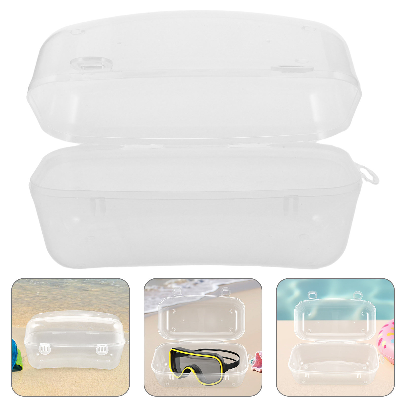Mask Case Hard Shell - Hartschalen-Tauchmasken-Etui Wasserdicht Stoßfest Tragbar Kompakt Reisefreundlich