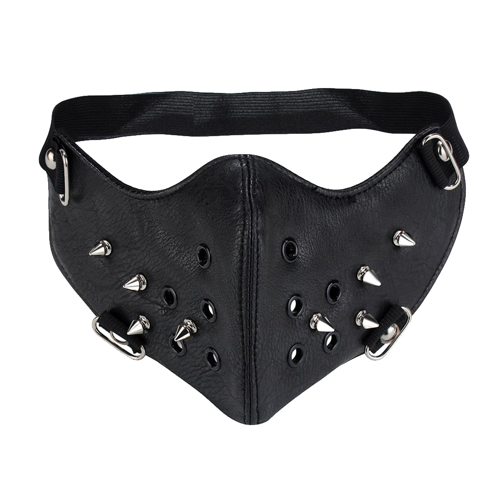 Respirator Half Face - Schwarze Steampunk-Punk-Maske, Unisex, Rock, Biker, Gothic,