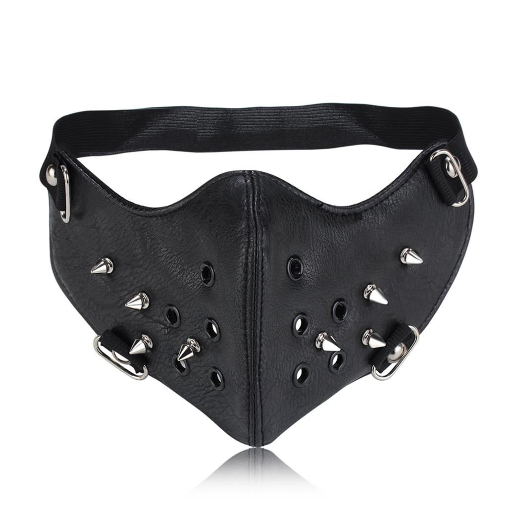 Schwarze Steampunk-Punk-Maske, – Respirator Half Face Bewertung und Preis
